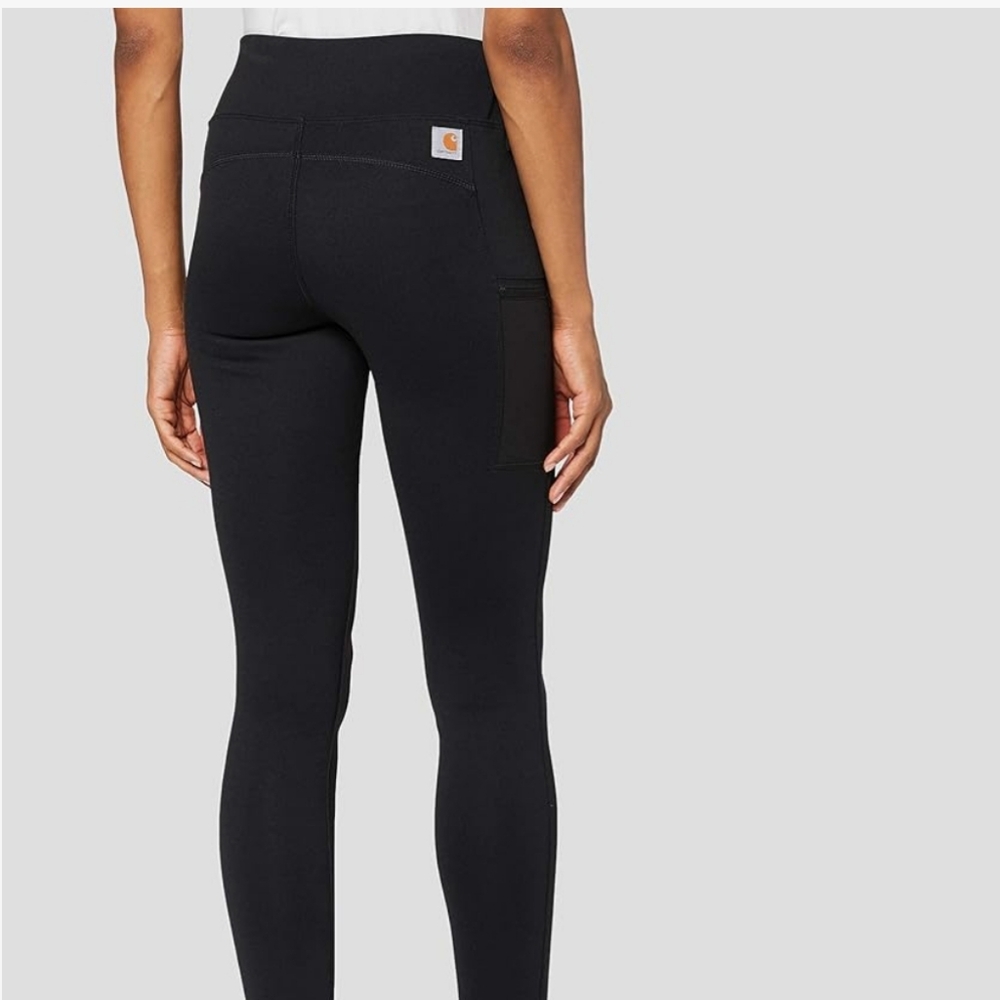 Carhartt Womens Black Utility Force Fitted Leggings Size S 4-6 Like New